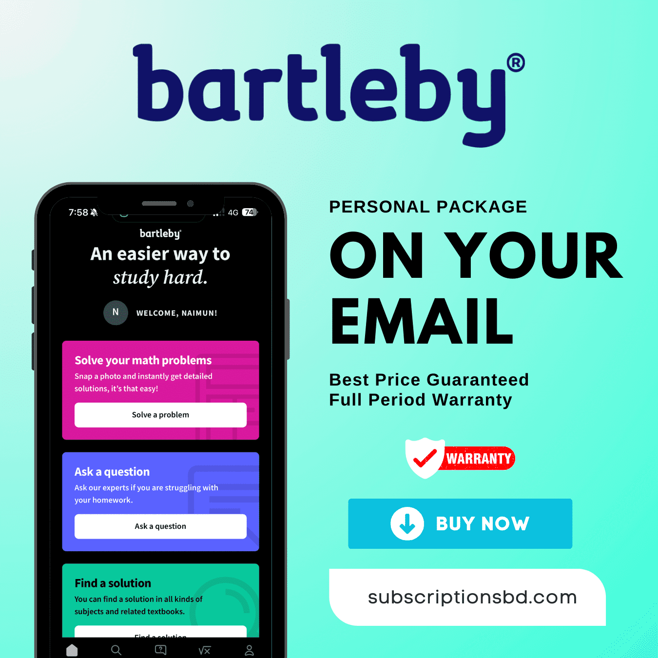 Bartleby Learn Subscription