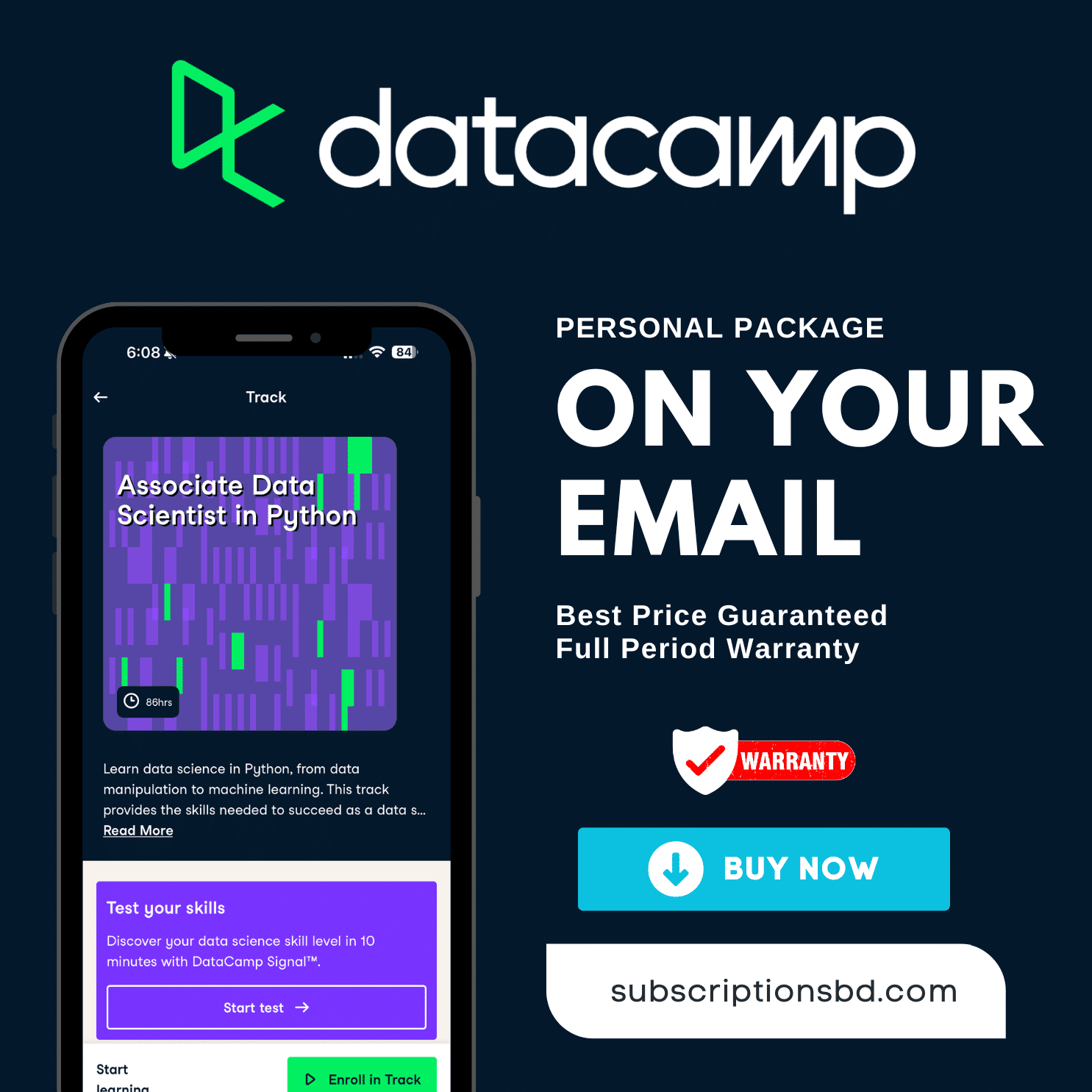 Datacamp Personal Subscription