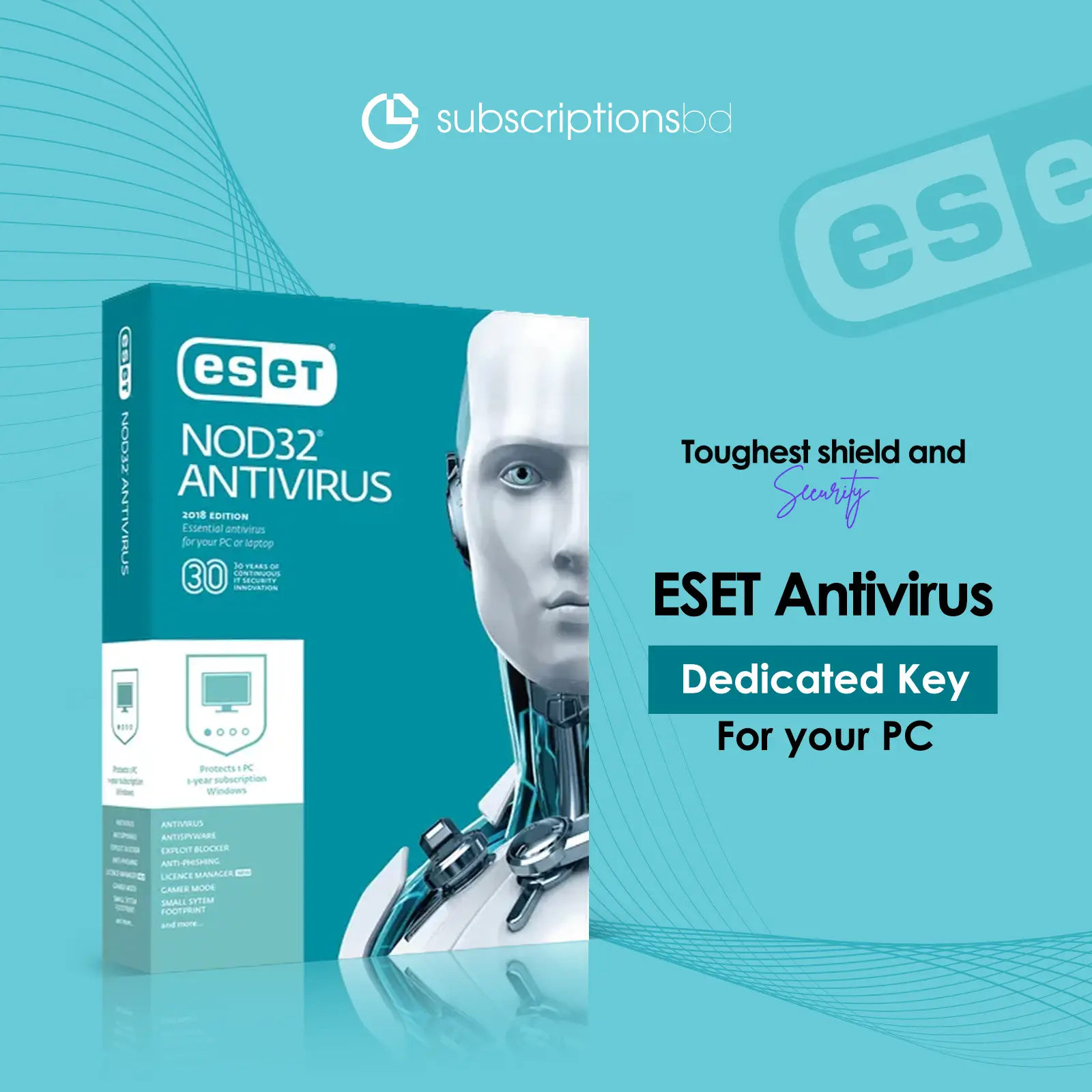 Eset NOD 32 Antivirus - 1 Year Plan